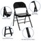 Emma and Oliver 2 Pack Home & Office Portable Party Events Steel Metal Folding Chair